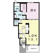 クラール鬼無 Bの間取り画像