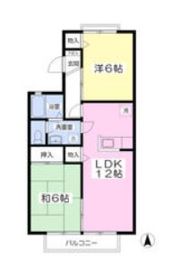 セジュールナカミカワ Aの間取り画像