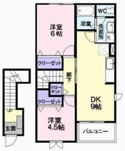 メルローズ Aの間取り画像