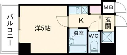 コーポひろおかの間取り画像