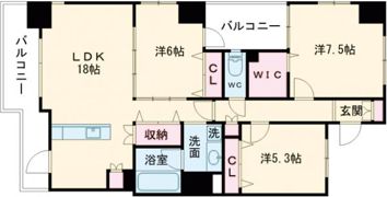 ヴィレラ辛島の間取り画像