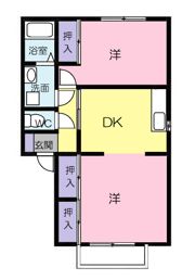 グランブルーAの間取り画像