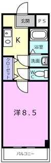 第36長栄ガーデンハイツヤマキの間取り画像