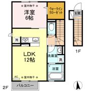 アヴァンス柳原 Cの間取り画像
