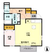 シェリー稲田の間取り画像