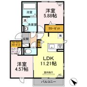 サクセスⅥ､Ⅶ Ⅶの間取り画像