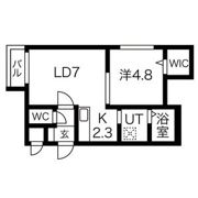 クリビア二十四軒の間取り画像