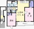 ビオラ・フィオーレ・辻井の間取り画像