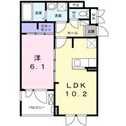 サニーレジデンス西三国Kの間取り画像