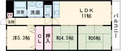 枚方壱番館の間取り画像