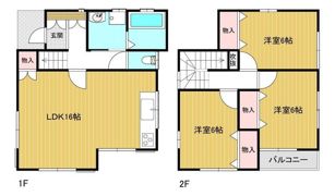 金倉高木戸建の間取り画像