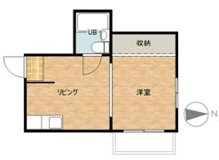 スタジオ108茨木の間取り画像