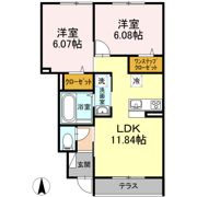 クレアージュの間取り画像