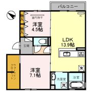ソフィアコート鳥飼 B棟の間取り画像