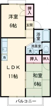 リバーサイド森町Ⅰの間取り画像