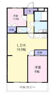 アビタシオン津 B棟の間取り画像