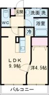 コーポ広路の間取り画像