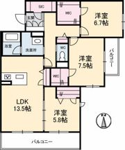 シャーメゾンステージ新山口駅前の間取り画像