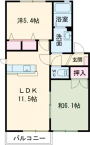 メゾントランキル B棟の間取り画像