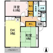 セジュール稲葉 ABの間取り画像