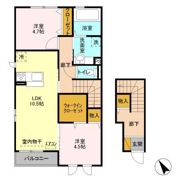 コゥジーコートの間取り画像