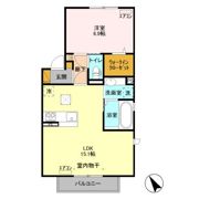 クレストフォーチュン Aの間取り画像