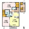 グランパルク東豊 Bの間取り画像