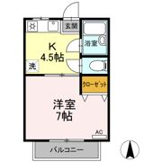 プレジール南昭和の間取り画像