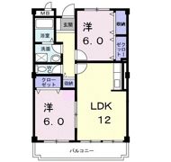 フリーダム中村の間取り画像