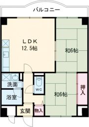 ヴィルヌーブソシアの間取り画像