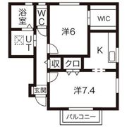 ファンハウス レンテの間取り画像