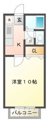 レクエルド古庄B棟の間取り画像