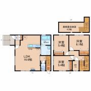 金沢市野田メゾネット3SLDKの間取り画像