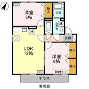 セントラルハイツ Cの間取り画像