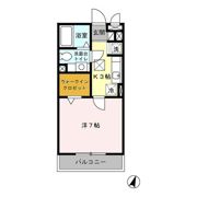 リヴェール石田の間取り画像