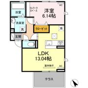 パピヨン Aの間取り画像