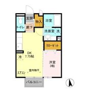 フォンティーヌ結城 Aの間取り画像