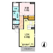 サンテラス A/Bの間取り画像
