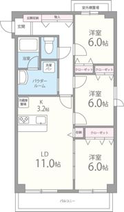 ベルナードサーモスの間取り画像