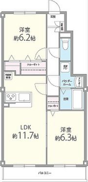 ペルル寺門の間取り画像