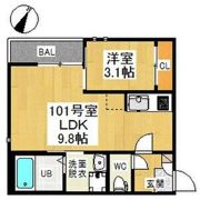 GRANDTIC HAPPY八田の間取り画像