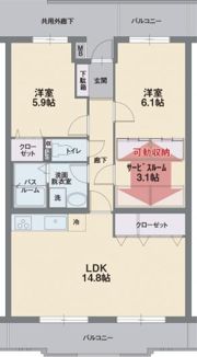 ソレイユMの間取り画像