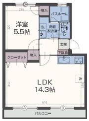 楠の台ハイツの間取り画像