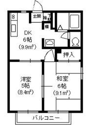 ディアス大山B棟の間取り画像
