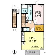 モアリエ Ⅴ号館の間取り画像