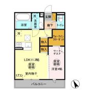 サンク・レーブ Bの間取り画像