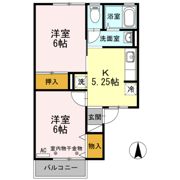 グレープハウス Dの間取り画像