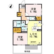 セジュール田村西 A棟の間取り画像