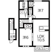 ヘリアンサスの間取り画像