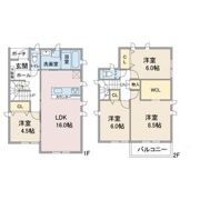 上社五丁目貸家の間取り画像